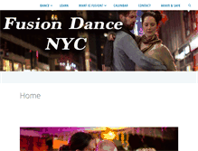 Tablet Screenshot of fusiondancenyc.com